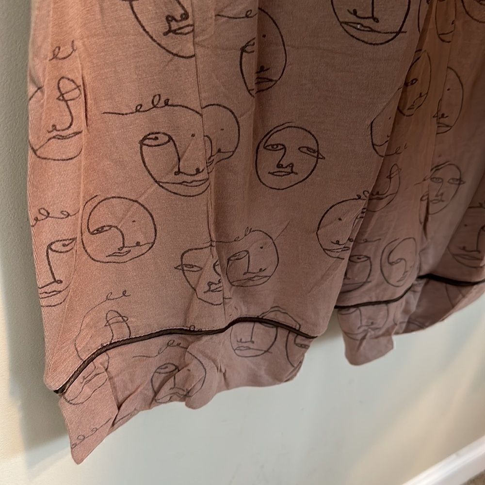 Mina Lisa Modal Sleep Button Down in Muse Set XS/S - Picture 7 of 10